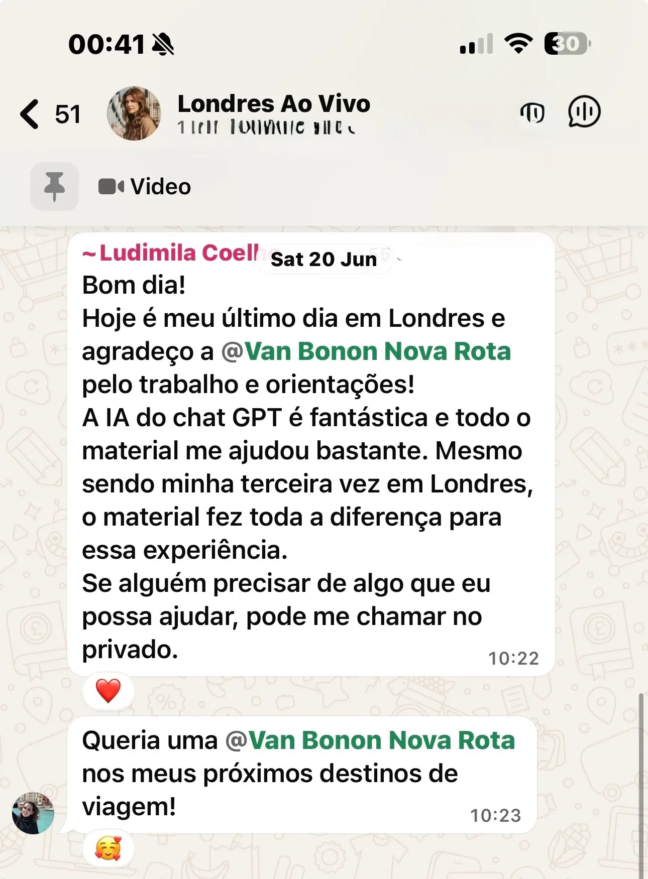 Depoimento Ludimila