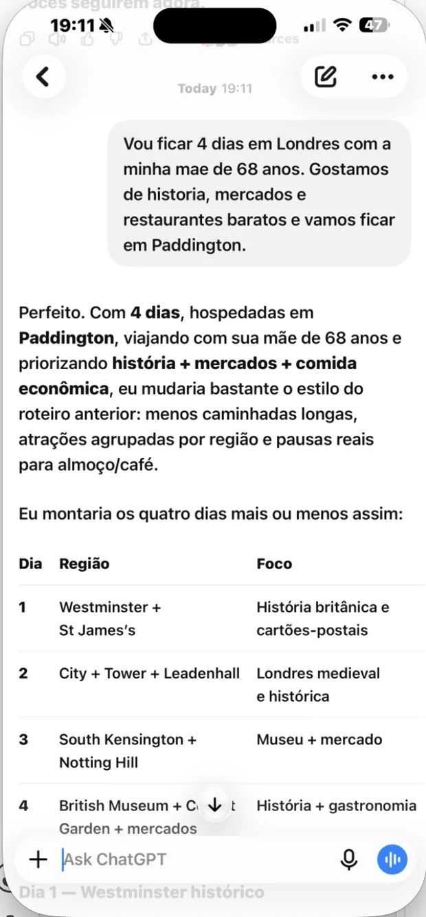 Rota Londres organiza o roteiro por região